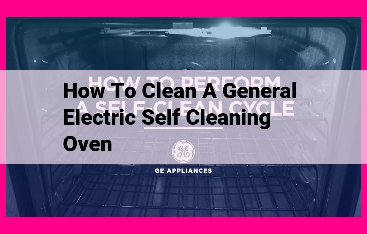 how to clean a general electric self cleaning oven