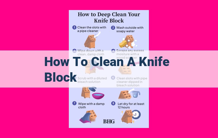 how to clean a knife block