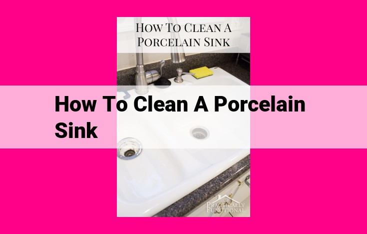 how to clean a porcelain sink