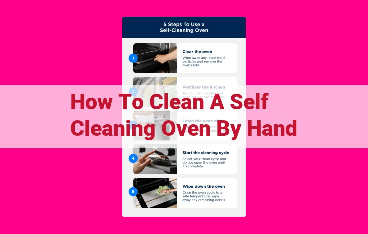 how to clean a self cleaning oven by hand