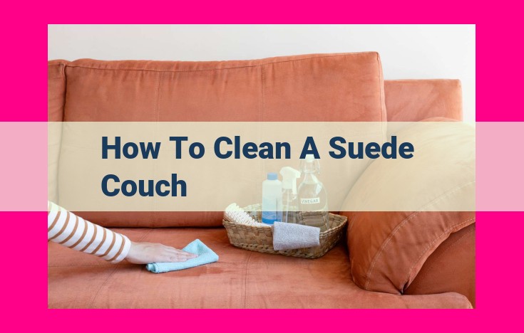 how to clean a suede couch