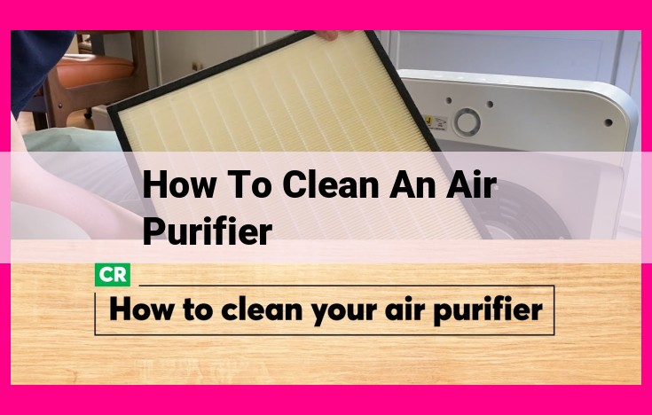 how to clean an air purifier