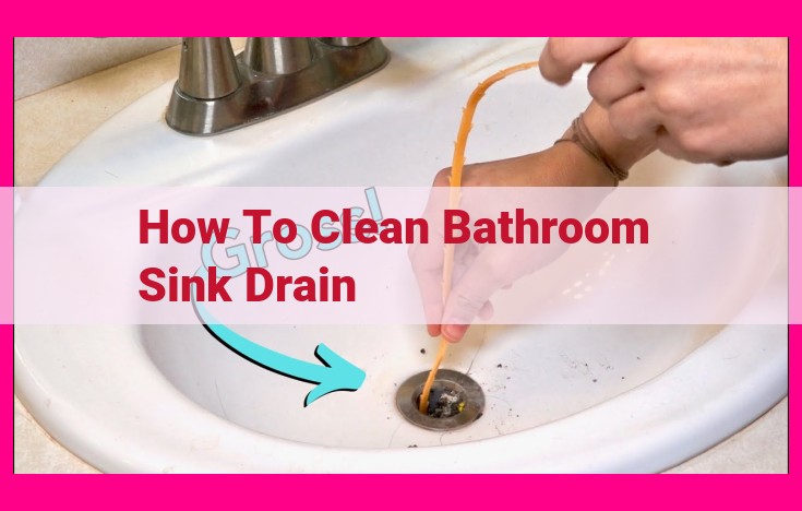 how to clean bathroom sink drain