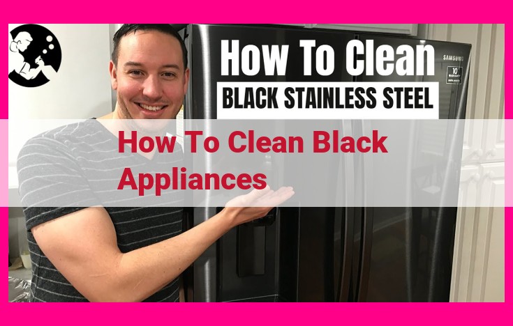 how to clean black appliances