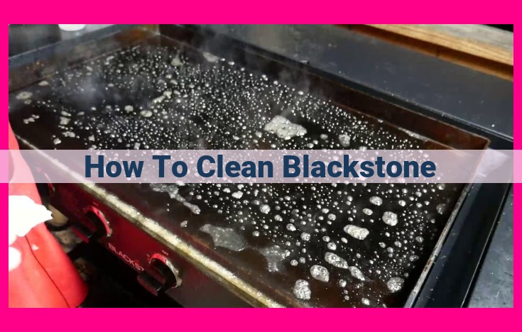 how to clean blackstone