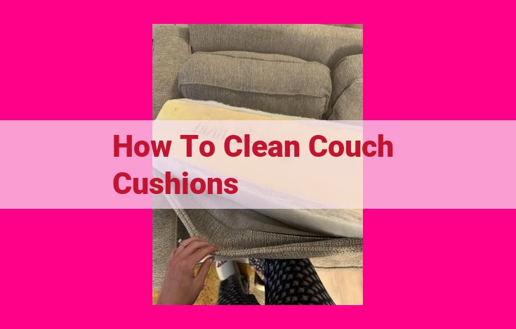 how to clean couch cushions