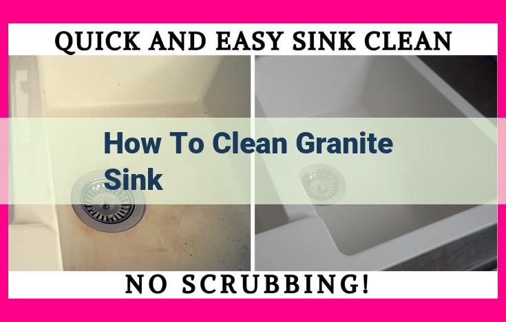 how to clean granite sink