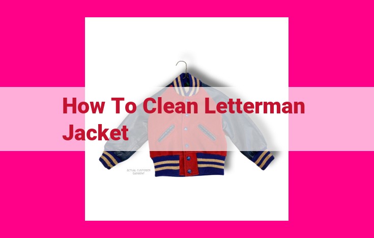 how to clean letterman jacket