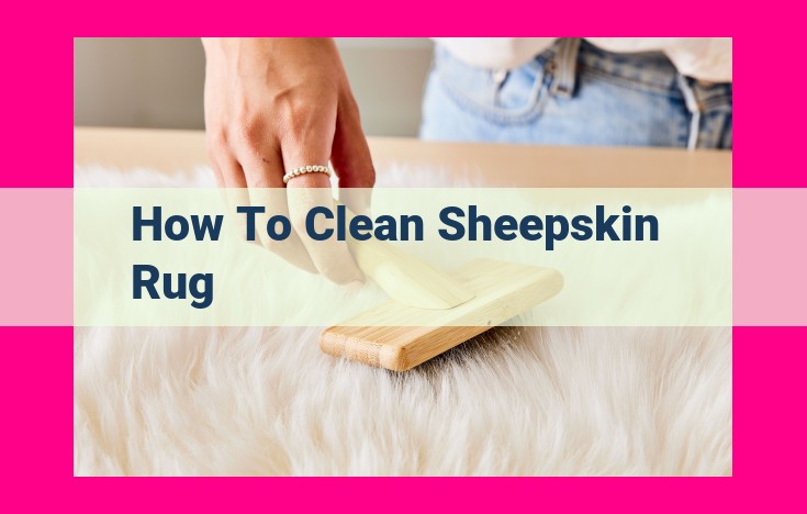 how to clean sheepskin rug