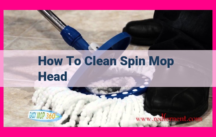 how to clean spin mop head