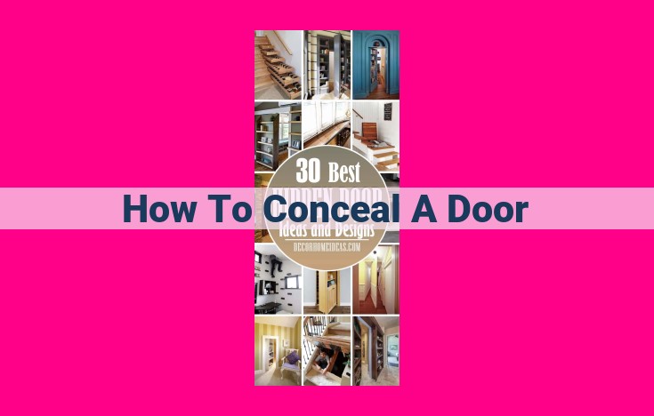 how to conceal a door