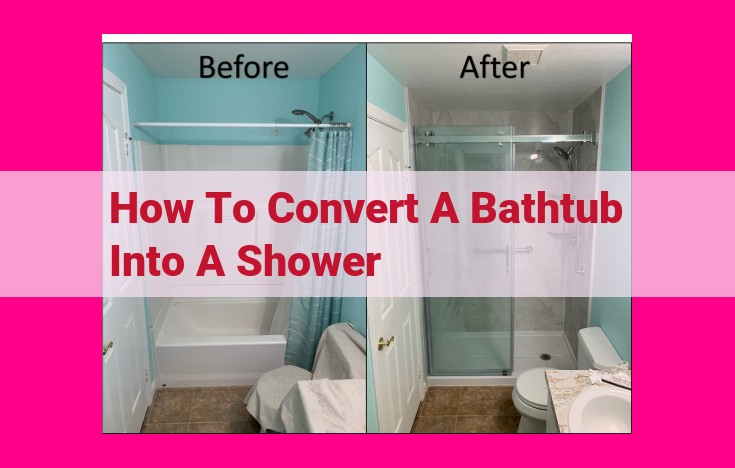 how to convert a bathtub into a shower