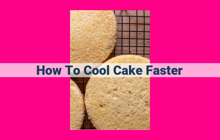 how to cool cake faster