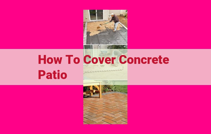 how to cover concrete patio