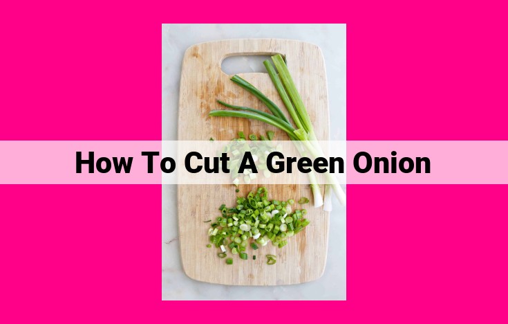 how to cut a green onion