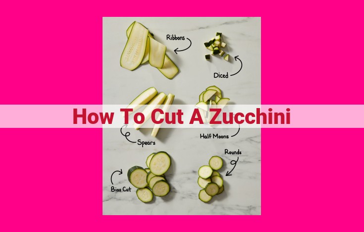 how to cut a zucchini