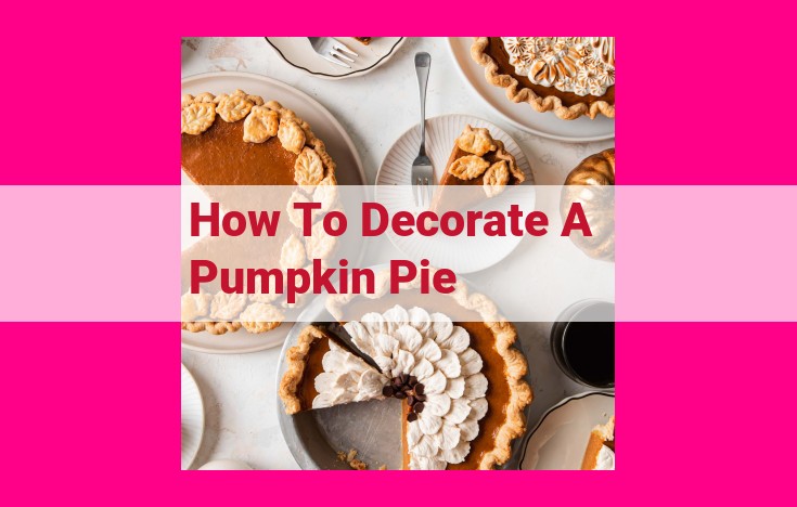 how to decorate a pumpkin pie