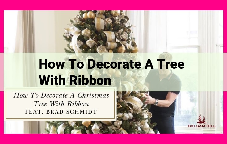 how to decorate a tree with ribbon