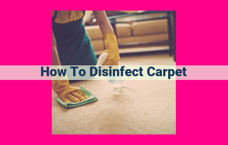 how to disinfect carpet