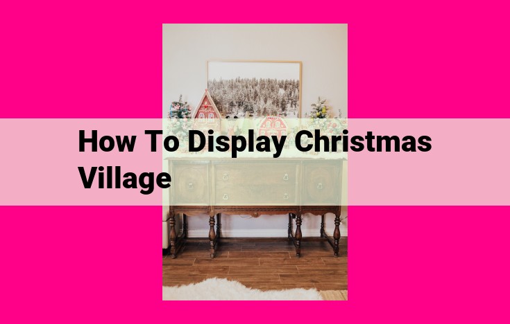 how to display christmas village