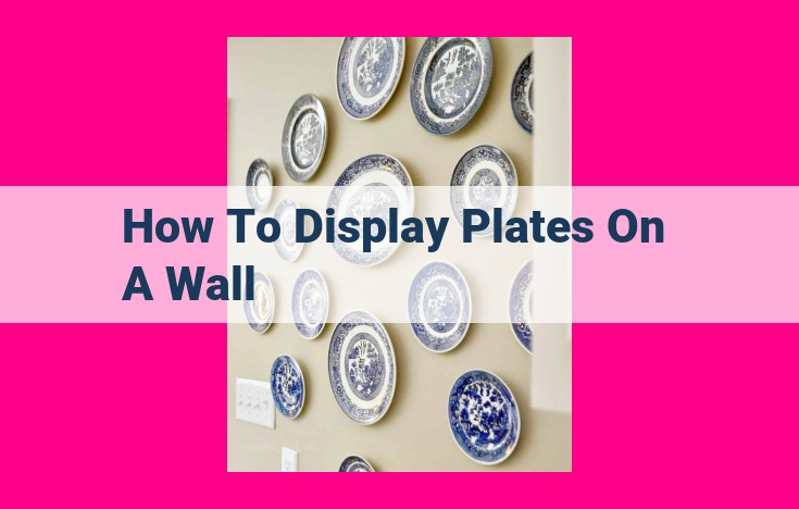 how to display plates on a wall