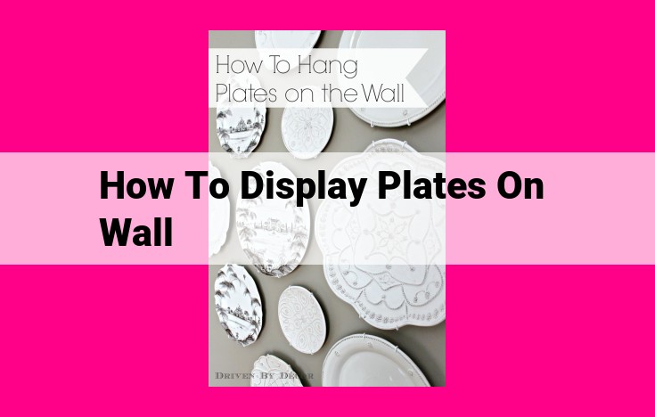 how to display plates on wall