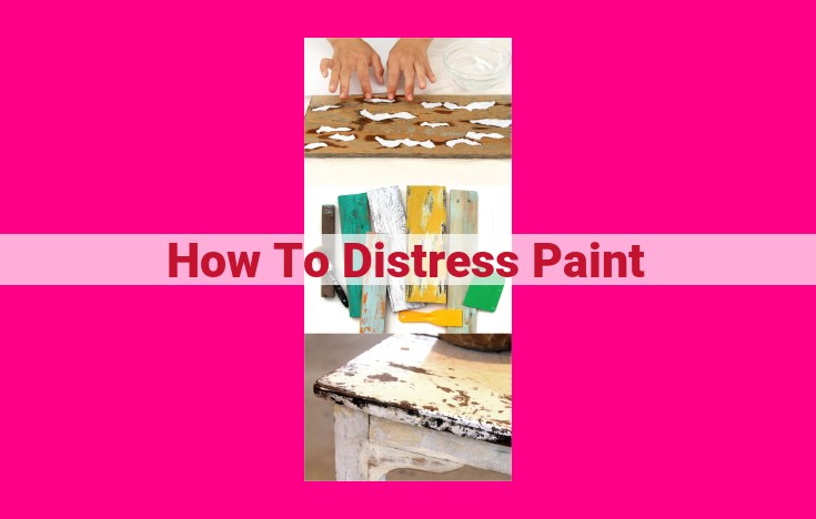 how to distress paint