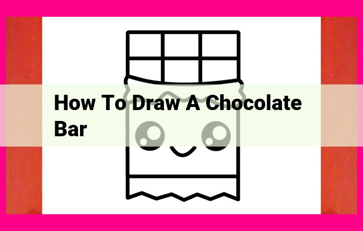 how to draw a chocolate bar