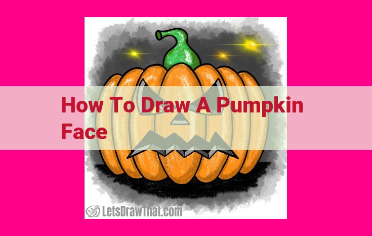 how to draw a pumpkin face