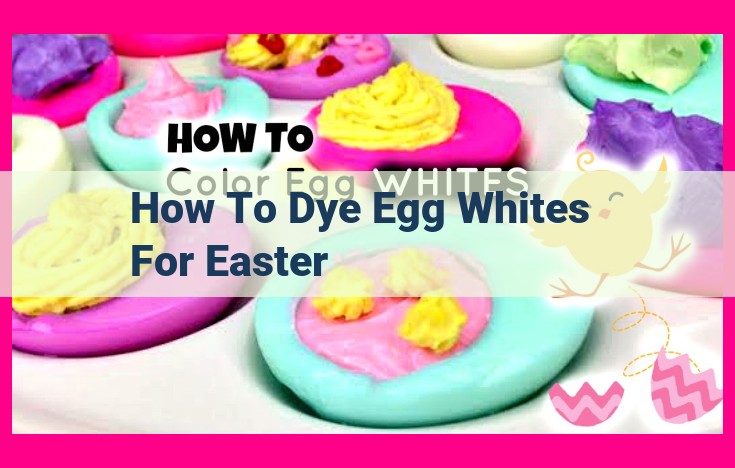 how to dye egg whites for easter