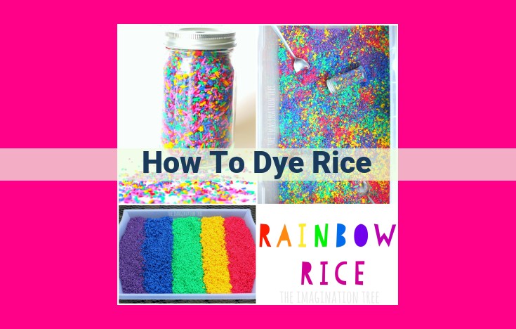 how to dye rice