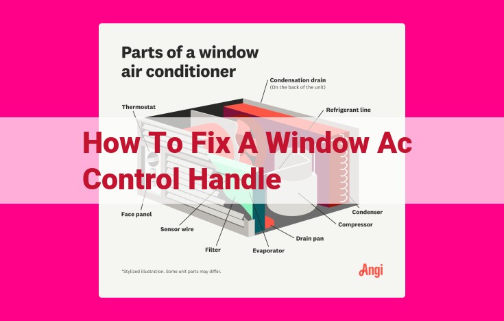 how to fix a window ac control handle