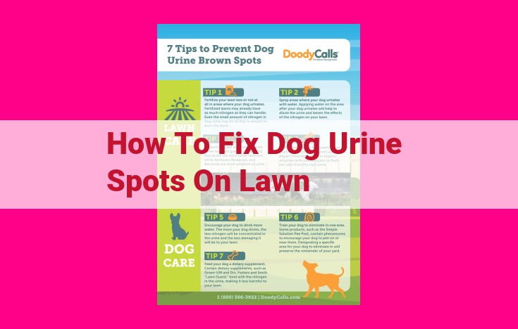 how to fix dog urine spots on lawn