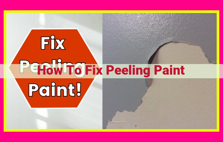 how to fix peeling paint