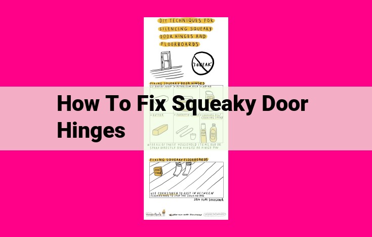 how to fix squeaky door hinges