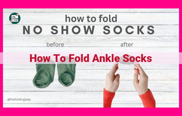 how to fold ankle socks