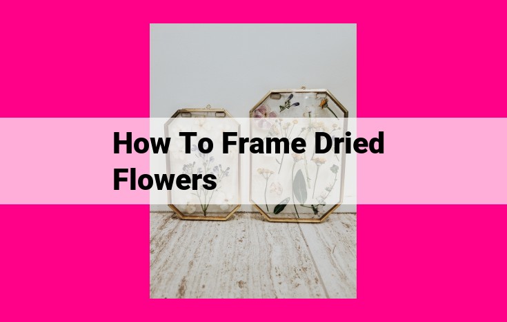 how to frame dried flowers