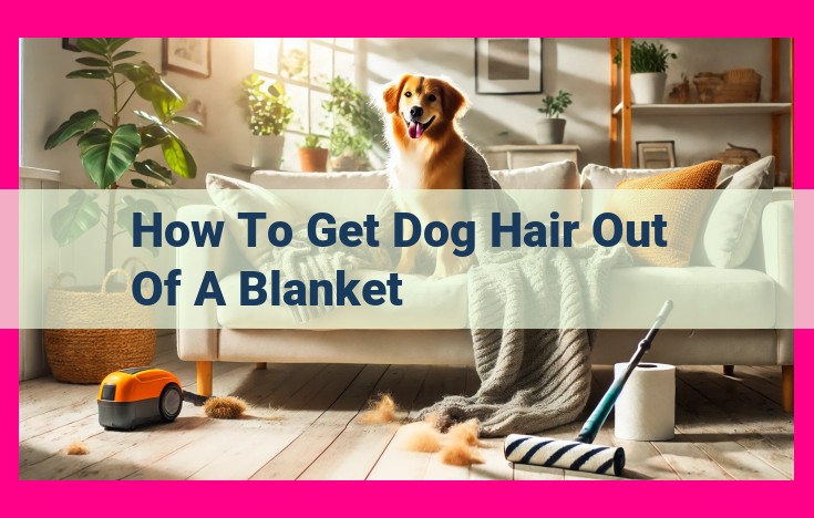 how to get dog hair out of a blanket