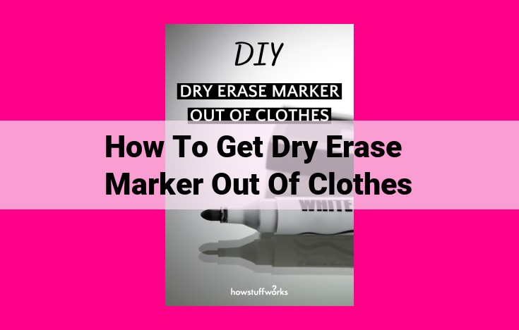 how to get dry erase marker out of clothes