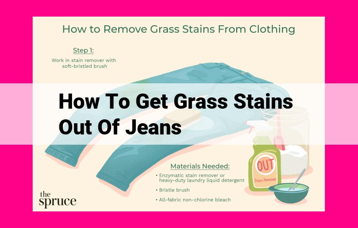 how to get grass stains out of jeans