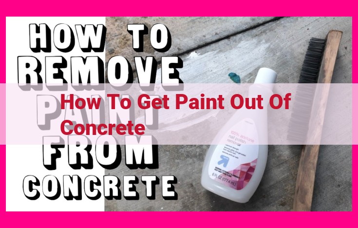 how to get paint out of concrete