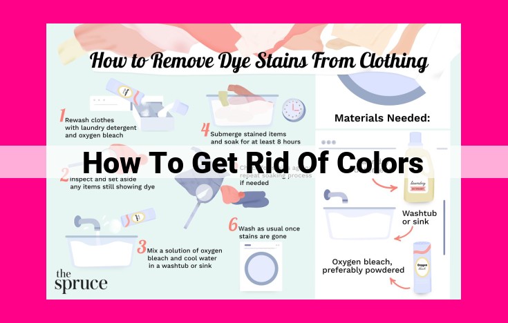 how to get rid of colors