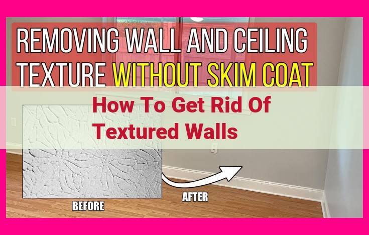 how to get rid of textured walls