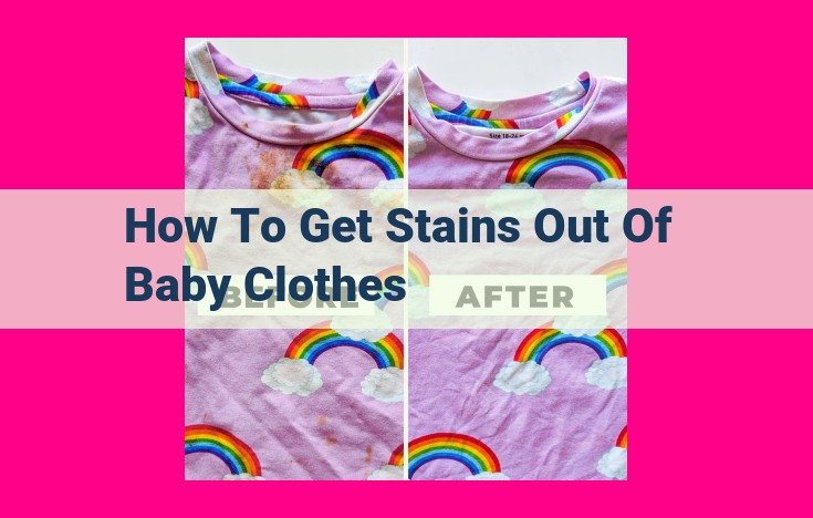 how to get stains out of baby clothes