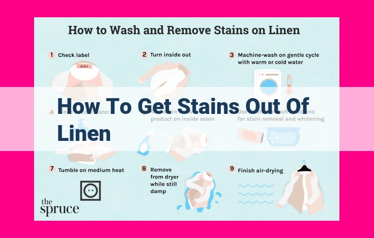 how to get stains out of linen