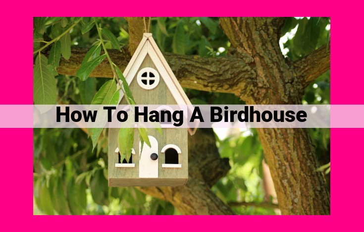 how to hang a birdhouse