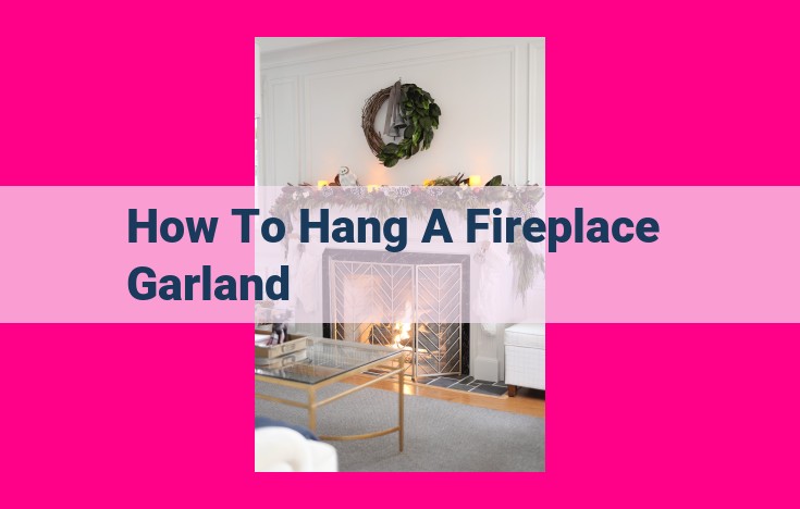 how to hang a fireplace garland