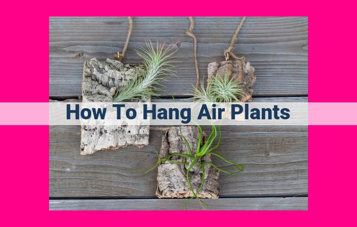 how to hang air plants