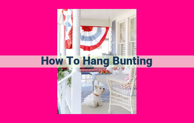 how to hang bunting