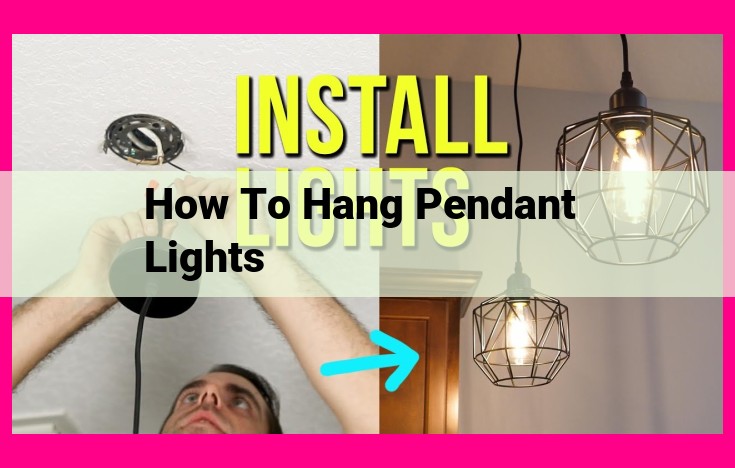 how to hang pendant lights